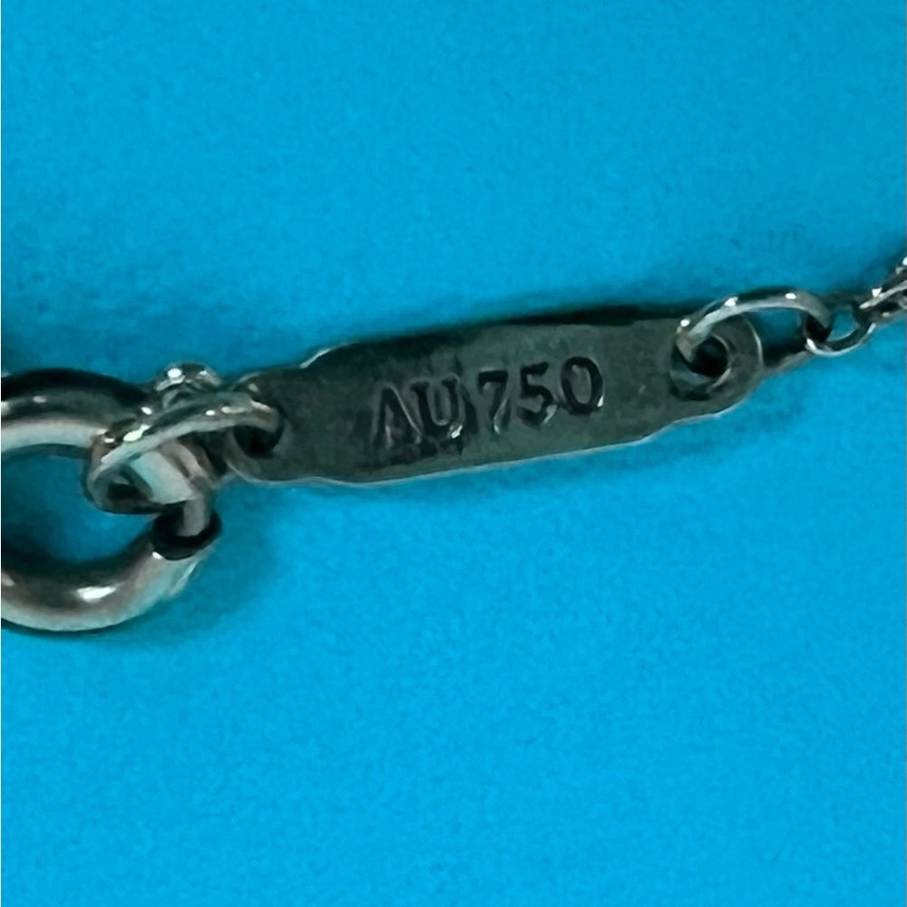 🔴Authentic VINTAGE TIFFANY & CO 18K GOLD Attached Key Pendent Chain Necklace 🔴 - Picture 10 of 12